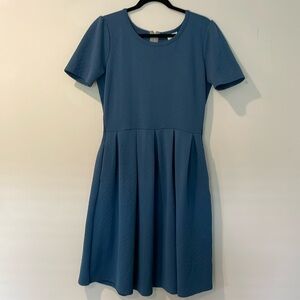 LuLaRoe blue dress XL